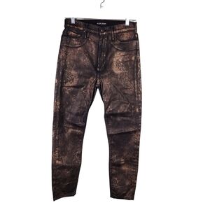 Black Orchid Women's Jeans Noah Halo Snakeskin Stretch High Rise